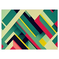 Abstract Geometric Design Pattern Wristlet Pouch Bag (Small) from ArtsNow.com Belt Loop
