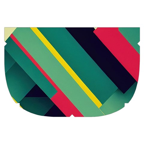 Abstract Geometric Design Pattern Make Up Case (Small) from ArtsNow.com Side Left
