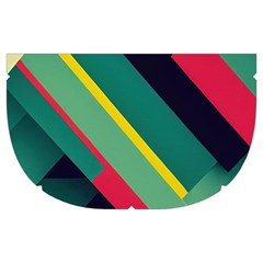 Abstract Geometric Design Pattern Make Up Case (Medium) from ArtsNow.com Side Left