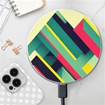 Abstract Geometric Design Pattern Wireless Fast Charger(White)