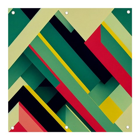 Abstract Geometric Design Pattern Banner and Sign 3  x 3  from ArtsNow.com Front