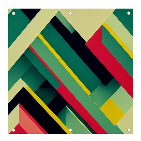 Abstract Geometric Design Pattern Banner and Sign 4  x 4  from ArtsNow.com Front