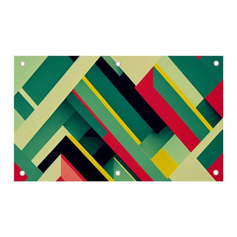 Abstract Geometric Design Pattern Banner and Sign 5  x 3  from ArtsNow.com Front