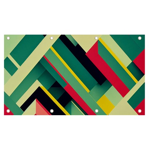 Abstract Geometric Design Pattern Banner and Sign 7  x 4  from ArtsNow.com Front