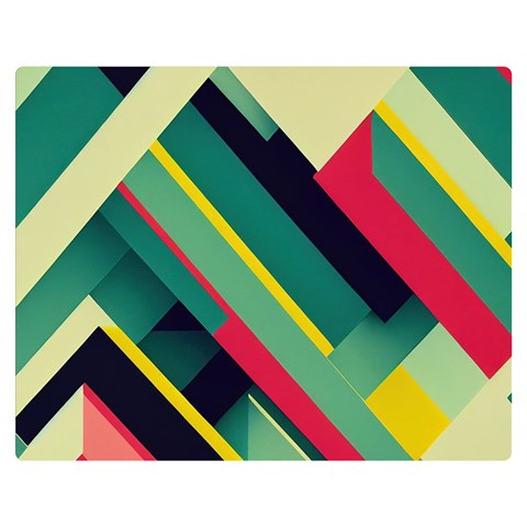 Abstract Geometric Design Pattern Premium Plush Fleece Blanket (Medium) from ArtsNow.com 60 x50  Blanket Front