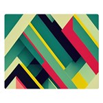 Abstract Geometric Design Pattern Premium Plush Fleece Blanket (Large)