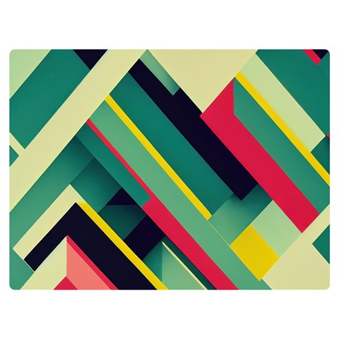Abstract Geometric Design Pattern Premium Plush Fleece Blanket (Extra Small) from ArtsNow.com 40 x30  Blanket Front