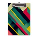 Abstract Geometric Design Pattern A5 Acrylic Clipboard