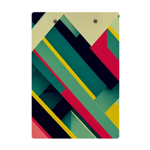 Abstract Geometric Design Pattern A5 Acrylic Clipboard from ArtsNow.com Back