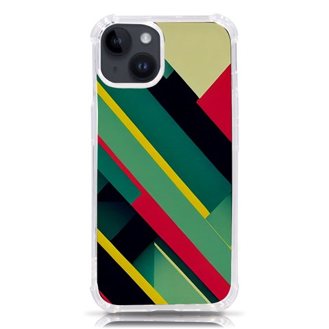 Abstract Geometric Design Pattern iPhone 14 TPU UV Print Case from ArtsNow.com Front