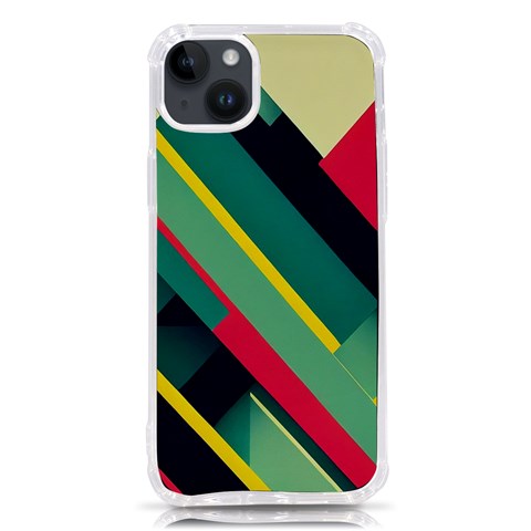 Abstract Geometric Design Pattern iPhone 14 Plus TPU UV Print Case from ArtsNow.com Front