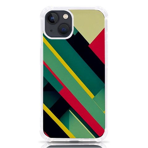 Abstract Geometric Design Pattern iPhone 13 TPU UV Print Case from ArtsNow.com Front