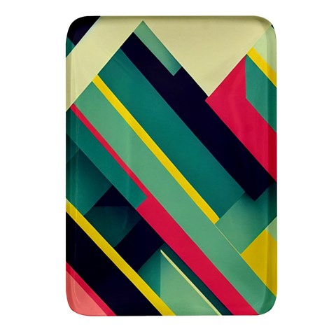 Abstract Geometric Design Pattern Rectangular Glass Fridge Magnet (4 pack) from ArtsNow.com Front