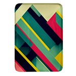 Abstract Geometric Design Pattern Rectangular Glass Fridge Magnet (4 pack)