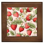 Strawberry Fruit Framed Tile