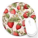 Strawberry Fruit Round Mousepad