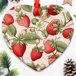 Strawberry Fruit Ornament (Heart)