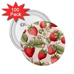 Strawberry Fruit 2.25  Buttons (100 pack) 