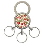 Strawberry Fruit 3-Ring Key Chain