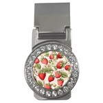 Strawberry Fruit Money Clips (CZ) 