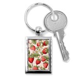 Strawberry Fruit Key Chain (Rectangle)