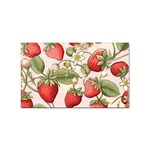 Strawberry Fruit Sticker (Rectangular)