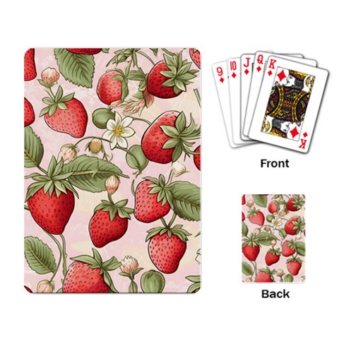Strawberry Fruit Playing Cards Single Design (Rectangle) from ArtsNow.com Back