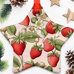 Strawberry Fruit Star Ornament (Two Sides)