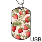 Strawberry Fruit Dog Tag USB Flash (Two Sides)