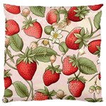 Strawberry Fruit Large Cushion Case (One Side)