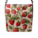 Strawberry Fruit Flap Closure Messenger Bag (L)