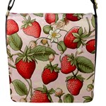 Strawberry Fruit Flap Closure Messenger Bag (S)