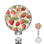Strawberry Fruit Stainless Steel Nurses Watch