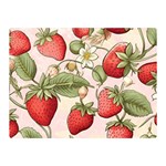 Strawberry Fruit Two Sides Premium Plush Fleece Blanket (Mini)