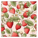 Strawberry Fruit Square Satin Scarf (36  x 36 )