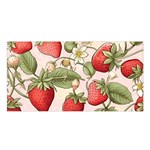 Strawberry Fruit Satin Shawl 45  x 80 