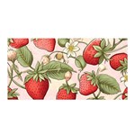 Strawberry Fruit Satin Wrap 35  x 70 