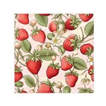 Strawberry Fruit Square Satin Scarf (30  x 30 )