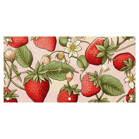 Strawberry Fruit Banner and Sign 4  x 2  from ArtsNow.com Front