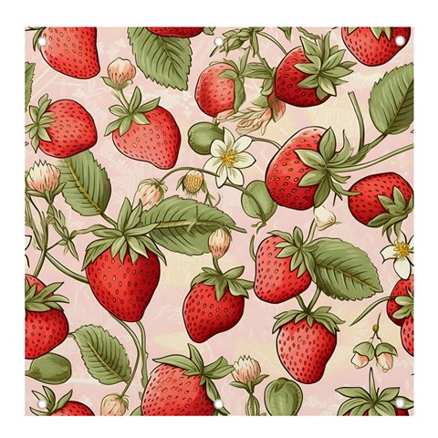 Strawberry Fruit Banner and Sign 4  x 4  from ArtsNow.com Front