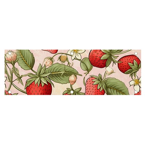Strawberry Fruit Banner and Sign 6  x 2  from ArtsNow.com Front