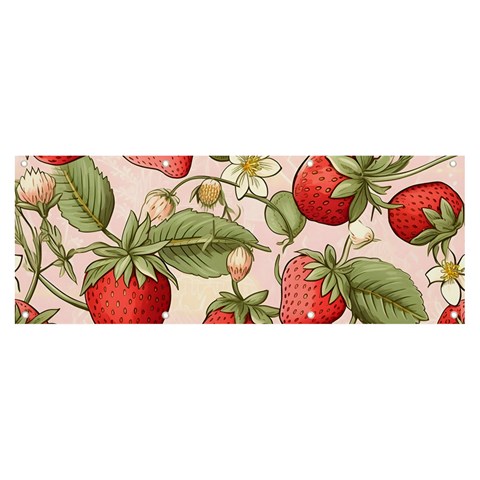 Strawberry Fruit Banner and Sign 8  x 3  from ArtsNow.com Front