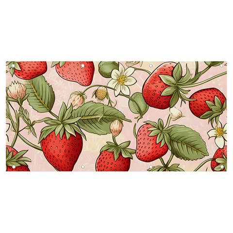Strawberry Fruit Banner and Sign 8  x 4  from ArtsNow.com Front
