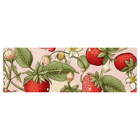 Strawberry Fruit Banner and Sign 9  x 3  from ArtsNow.com Front