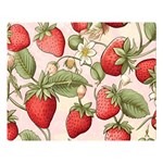 Strawberry Fruit Premium Plush Fleece Blanket (Large)