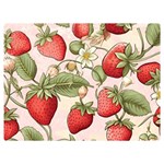 Strawberry Fruit Premium Plush Fleece Blanket (Extra Small)