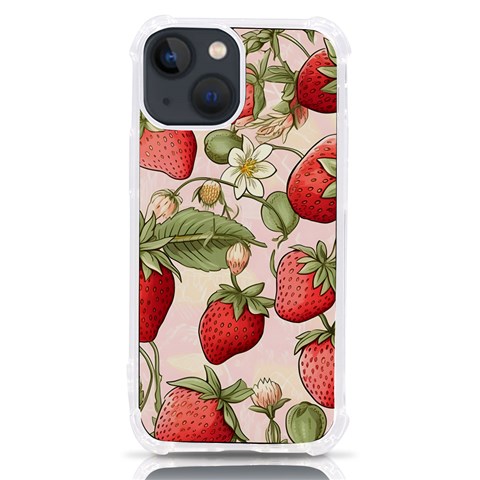 Strawberry Fruit iPhone 13 mini TPU UV Print Case from ArtsNow.com Front