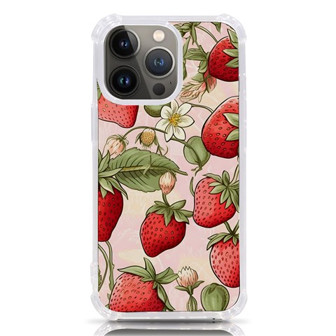 Strawberry Fruit iPhone 13 Pro TPU UV Print Case from ArtsNow.com Front