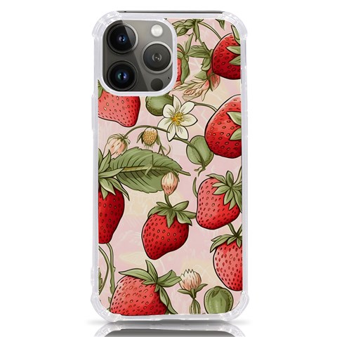 Strawberry Fruit iPhone 13 Pro Max TPU UV Print Case from ArtsNow.com Front