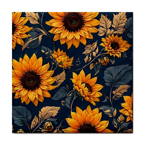Flower Pattern Spring Tile Coaster from ArtsNow.com Front